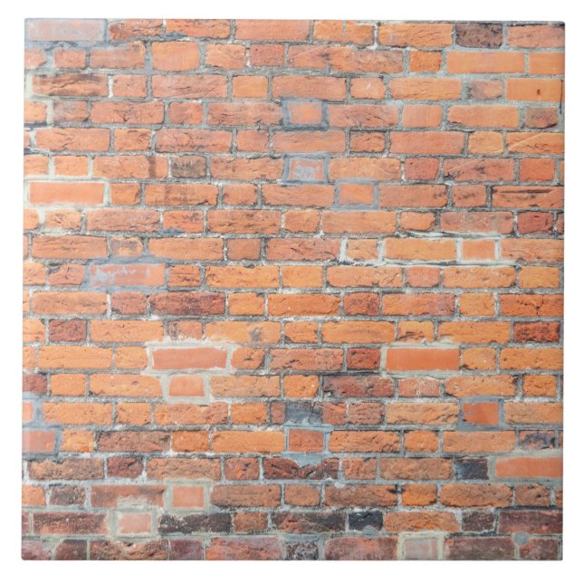 Textura velha da parede de tijolo vermelho (Frente)