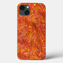 Textura vermelha clara e vívida com tons amarelos