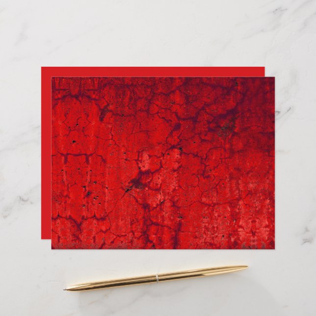 Textura Vermelha Vintage Antiguamente (Frente/Verso In Situ)