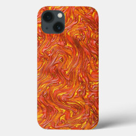 Textura vermelha vívida com tons de amarelo