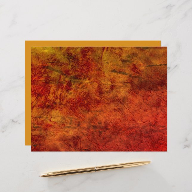 Textura Vintage Laranja Queimada Antiguidade (Frente/Verso In Situ)