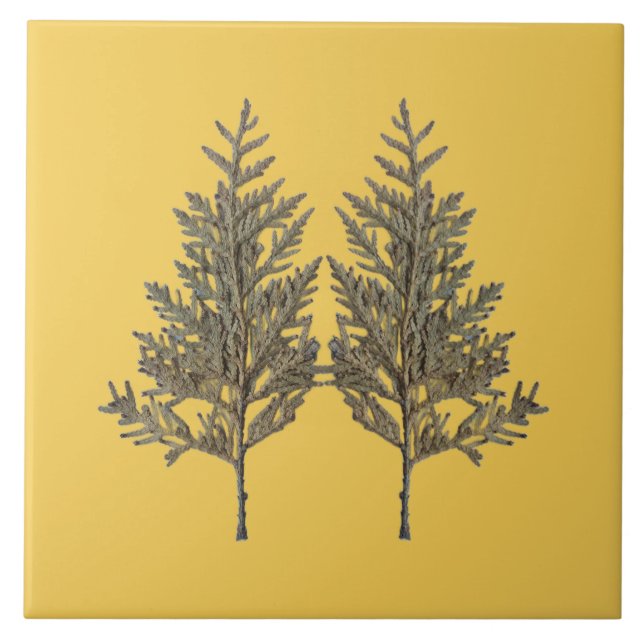 Textural Treasures of Winter on Ceramic Tile - D2 (Frente)