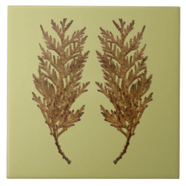 Textural Treasures of Winter on Ceramic Tile - D3