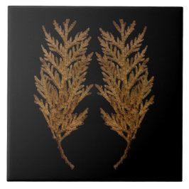 Textural Treasures of Winter on Ceramic Tile - D4