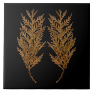 Textural Treasures of Winter on Ceramic Tile - D4