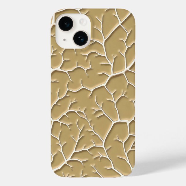 Textured Khaki Branch iPhone Case for Style (Verso)