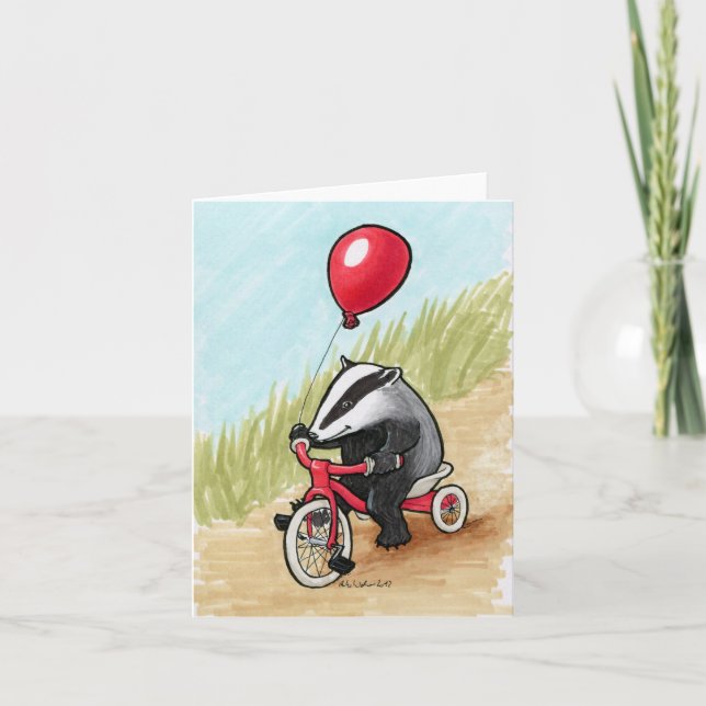 Texugo no cartão do jogo (Frente)