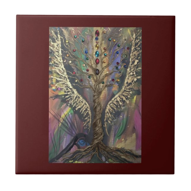 Th Divine Tree Of Life celestial wings and jewels  (Frente)