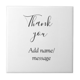 Thank you add name message simple stylish calligra
