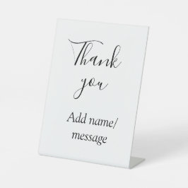 Thank you add name message simple stylish calligra