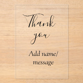 Thank you add name message simple stylish calligra