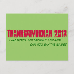 Thanksdokah 2013 - Cartão postal