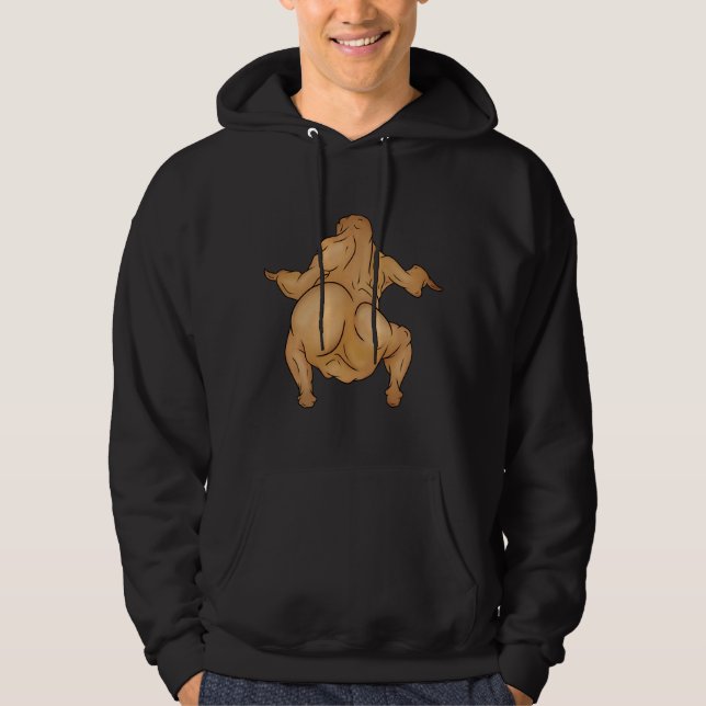 Thanksgiving Twerkey Adult Pullover Hoodie (Frente)