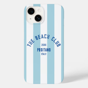 The Beach Club Crest Blue Cabana Stripe