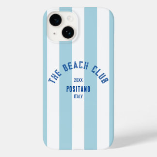 The Beach Club Crest Blue Cabana Stripe