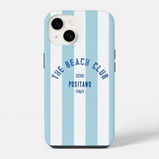 The Beach Club Crest Blue Cabana Stripe
