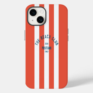 The Beach Club Crest Red Cabana Stripe