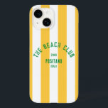 The Beach Club Crest Yellow Cabana Stripe<br><div class="desc">Proteja seu telefone com estilo com nosso 'The Beach Club Crest' Yellow Cabana Stripe Case-Mate iPhone 14 Case. Com uma vibrante design de faixa de cabana amarela, essa mala durável oferece talento e funcionalidade, perfeitos para amantes de praia e aventureiros. Personalize-o com o seu ano e destino personalizados para criar...</div>