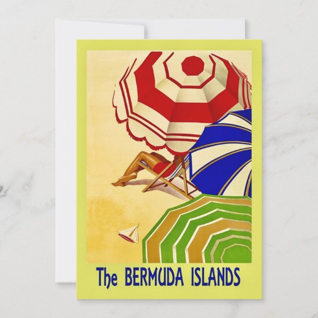 The Bermuda Islands 5x7 Big Postcard (Frente)
