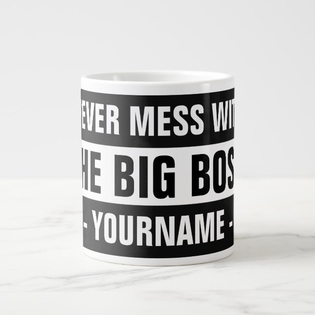 "The Big Boss" caneca totalmente personalizável (Frente)