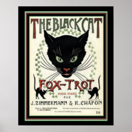 "The Black Cat Fox Trot" 16 x 20 Impressão