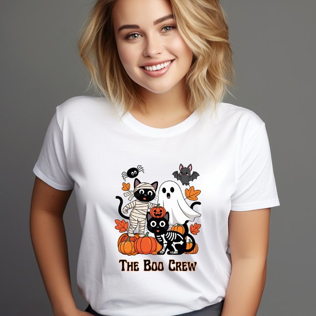 The Boo Crew Halloween Shirt – Funny Black, Orange (Criador carregado)