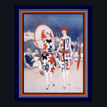 "The Bystander" Art Deco Impressão por Wilton Will<br><div class="desc">"The Bystander" - de Wilton Williams - Art Deco Fashion Impressão ca. 1925</div>