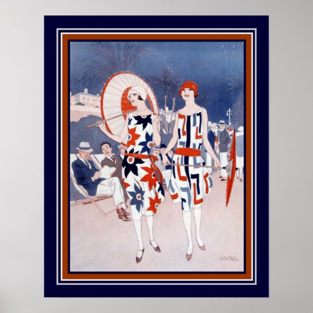 "The Bystander" Art Deco Impressão por Wilton Will (Frente)