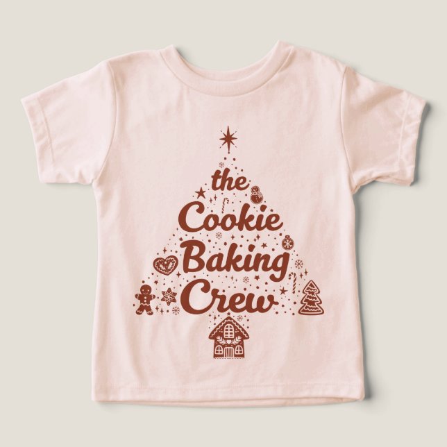 The Cookie Baking Crew Christmas Tree Design (Design frontal)