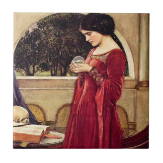 "The Crystal Ball" - Azulejo Cerâmico Pré-Raphaeli