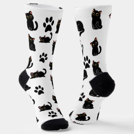 The Cutest Black Cat Socks Gift for Cat Lovers