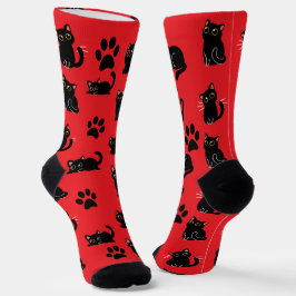The Cutest Black Cat Socks Gift for Cat Lovers