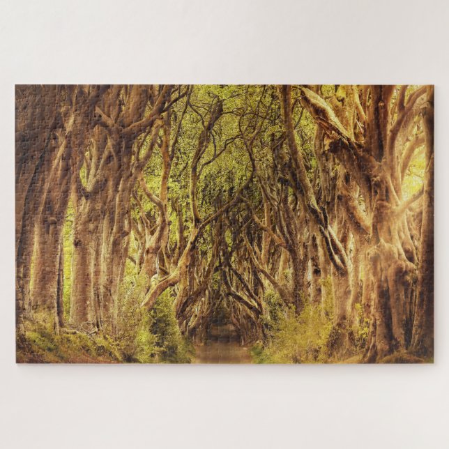 The Dark Hedges Antrim Irlanda. Quebra-cabeça (Horizontal)