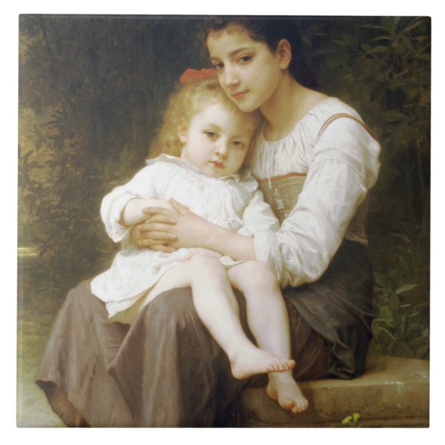The Elder Sister (por William Bouguereau) (Frente)