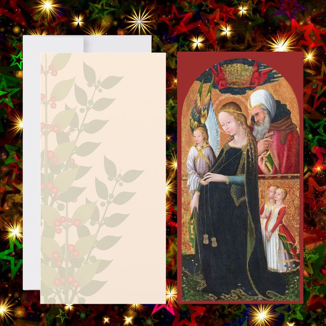 The Expectant Madonna with Saint Joseph Flat Card (Criador carregado)