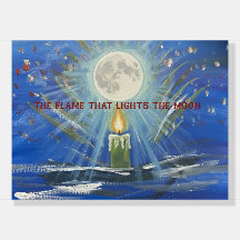 the flame that lights the moon