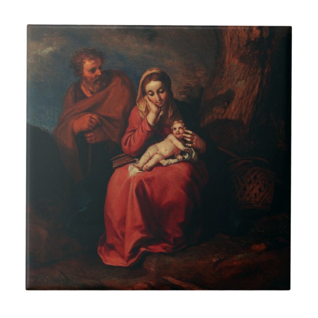The Flight into Egypt by Abraham Bloemaert  (Frente)