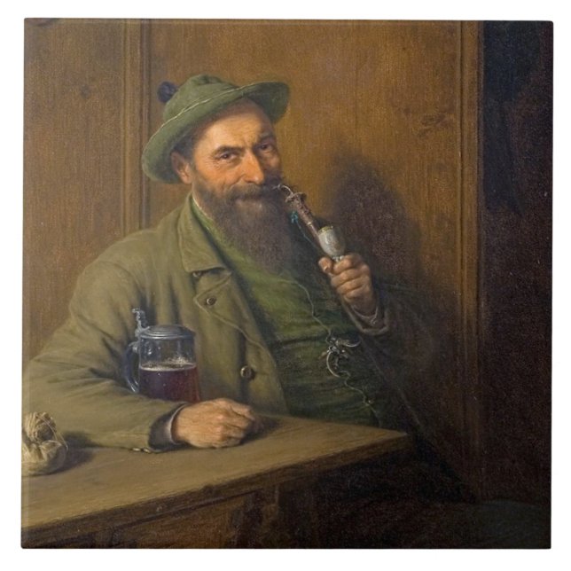 The Forest Ranger (por Eduard von Grützner) (Frente)