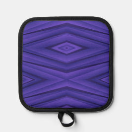  The front shows a purple geometric pattern