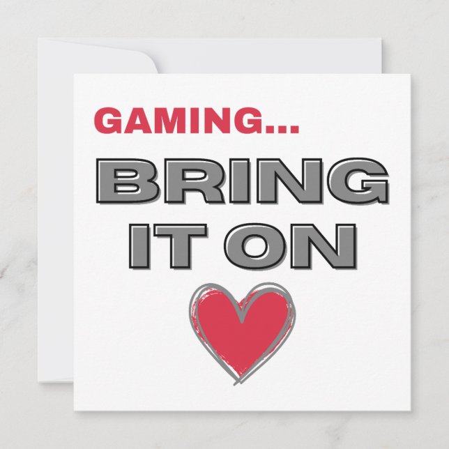 The Gamer Flat Note Card  (Frente)