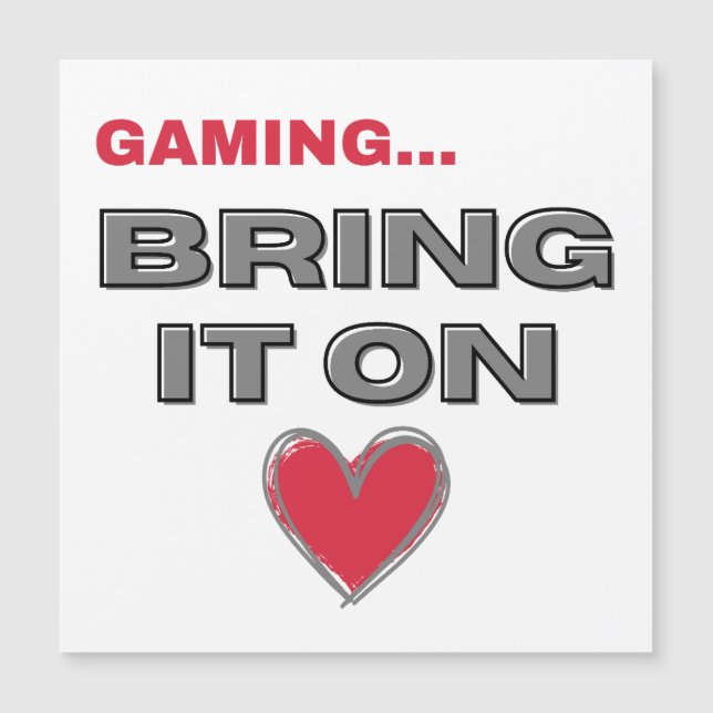 The Gamer Magnetic Card  (Frente)