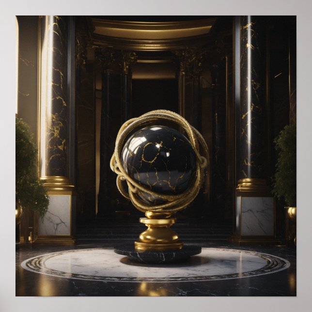 The Gilded Axis of Power Poster (Frente)