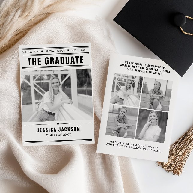 The Graduate Newspaper Template Mulit-Photo (Criador carregado)