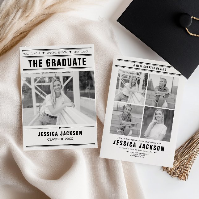 The Graduate Newspaper Template Multi-Photo (Criador carregado)