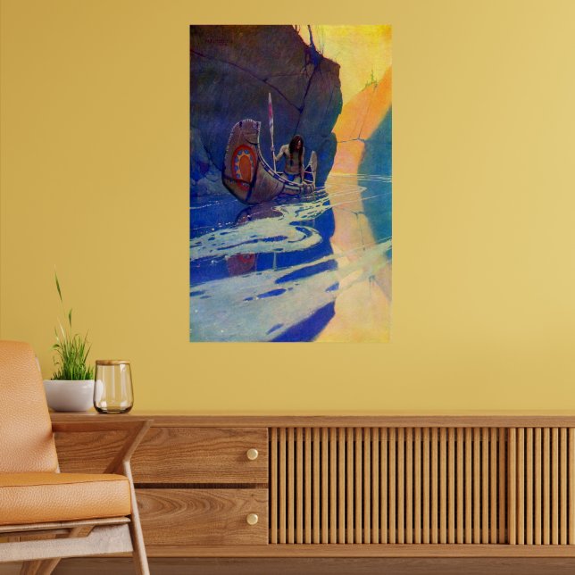 The Indian In His Solitude NC Wyeth 1907 Poster (Sala de Estar 2)