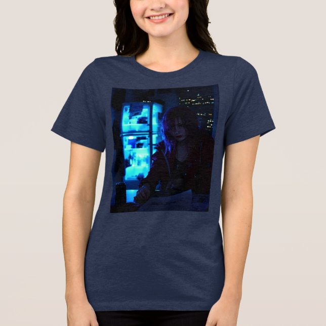 The Last of Us Anime Women's Tri-Blend Tee (Frente)