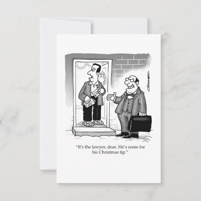 The lawyer comes for his Christmas tip (Frente)