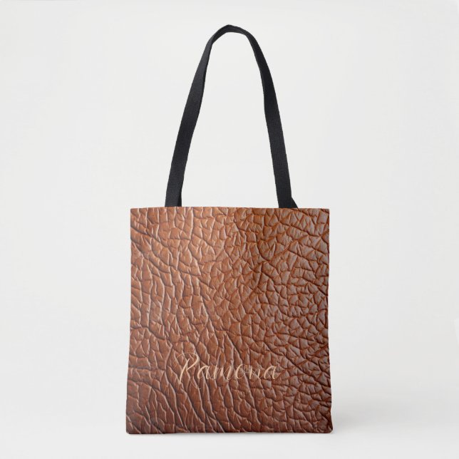 The Leather Look/Personalized Tote Bag (Frente)