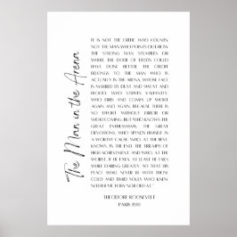 The Man in the Arena - Theodore Roosevelt - Poster