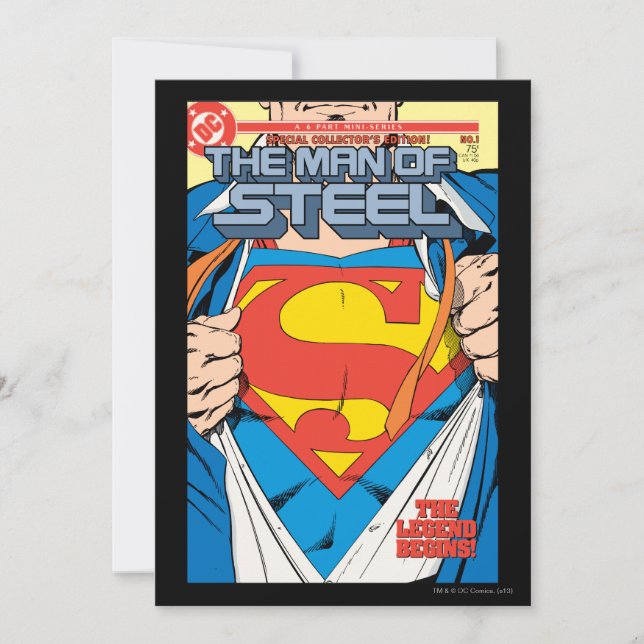 The Man of Steel #1 Collector's Edition (Frente)